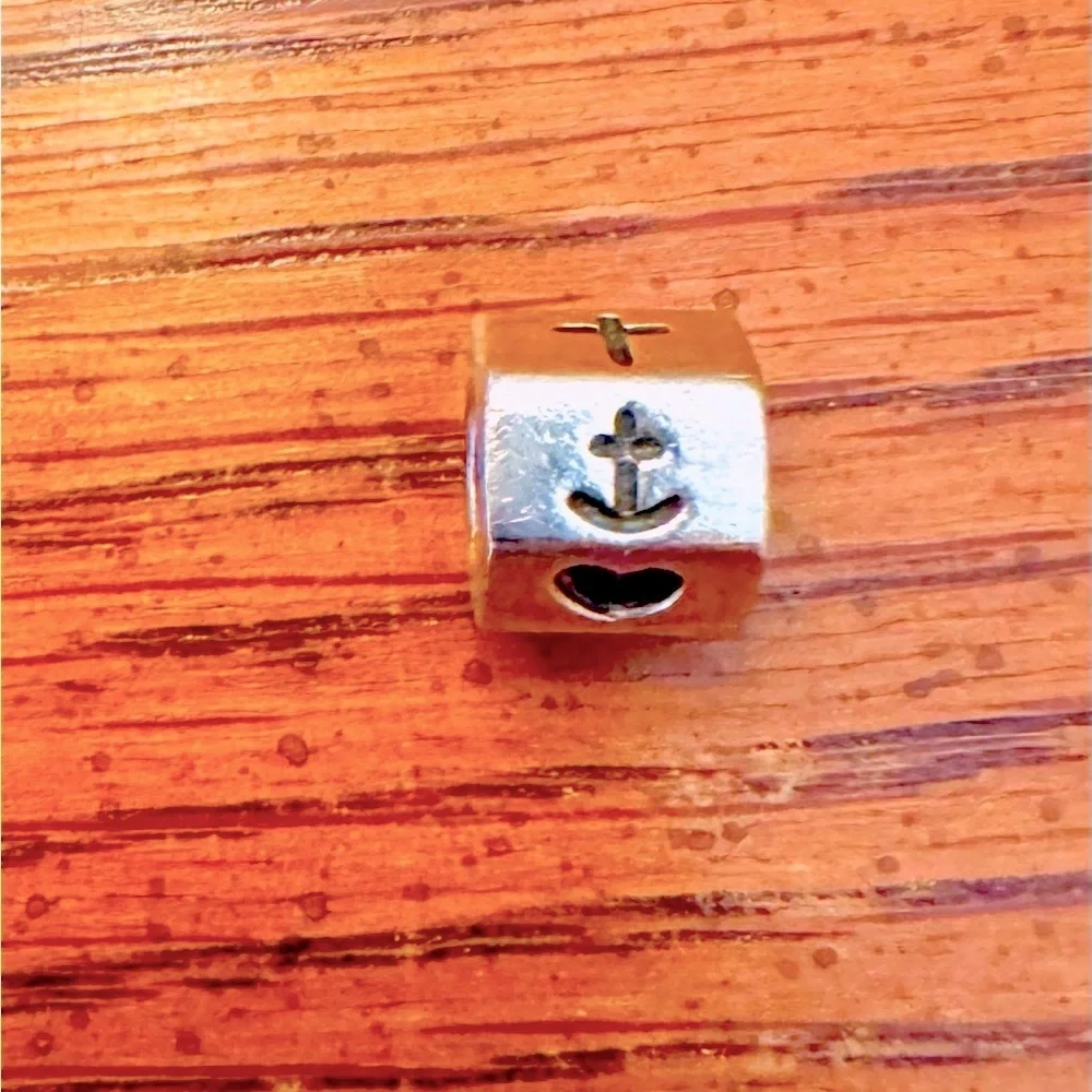Authentic Pandora Retired Faith, Hope, Love Charm
